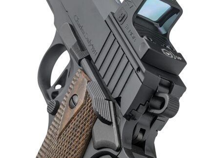 Charles Daly 1911 Superior Pistol 45 ACP 5 in Black Micro Reflex Sight Walnut Grip10