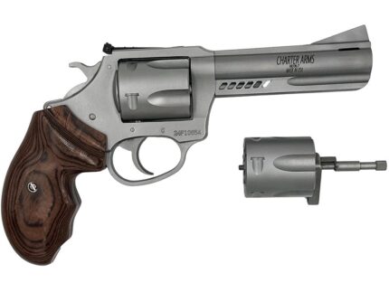 Charter Arms Double Dog Revolver 357 MAG / 9mm 4.2 in Stainless / Walnut 5 rd.