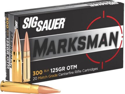 Sig Sauer Match Grade Rifle Ammo 300 Blackout 125 gr. OTM 20 rd.
