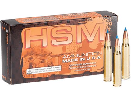 HSM Varmint Rifle Ammunition 243 Win. V-Max 75 gr. 20 rd.