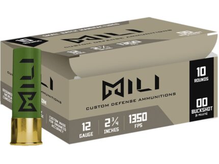 Mili Self-Defense Shotgun Loads 12 ga. 2.75 in. 00-Buck 10 rd.