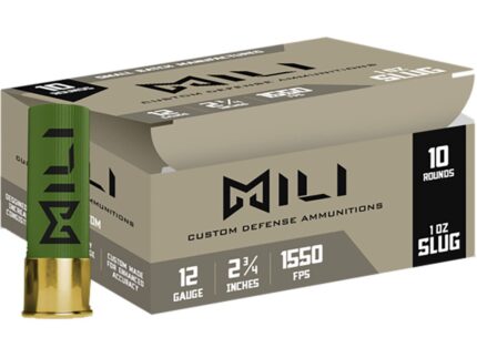 Mili Self-Defense Shotgun Loads 12 ga. 2.75 in. Rifled Slug 10 rd.
