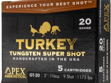 Apex Turkey TSS Shotgun Ammo 20 ga. 3 in. 1-5/8oz 9shot  5 rd