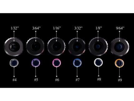 Specialty Iron I Rifle Peep Kit Contains 6 Apertures and 6 Verifiers with Case