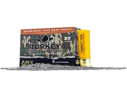 Apex Turkey TSS Greenleaf Shotgun Ammo 20 ga. 3 in. 1-5/8 oz. #9/10 shot 5 rd.