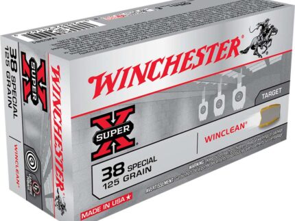 Winchester Super-X Pistol Ammo 38 Spl. 125 gr. Brass Enclosed Base 50 rd.