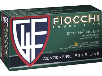 Fiocchi FXT Centerfire Rifle Ammo 22-250 Rem. 40 gr. V-Max 20 rd.
