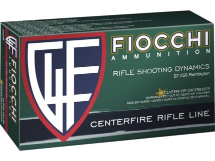 Fiocchi Field Dynamics Centerfire Rifle Ammo 22-250 Rem. 55 gr. PSP 20 rd.