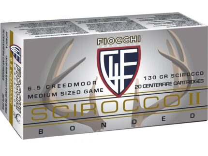 Fiocchi Hyperformance Hunt Rifle Ammo 6.5 Creedmoor 130 gr. Swift Scirocco II 20 rd.