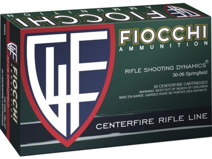 Fiocchi Training Dynamics Centerfire Rifle Ammo 30-06 Sprg. 150 gr. FMJBT 20 rd.