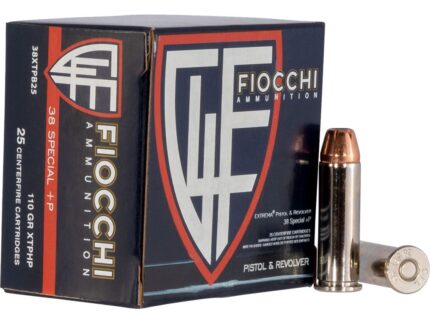 Fiocchi Hyperformance Defense Pistol Ammo 38 Spl.+P 110 gr. XTPHP 25 rd.