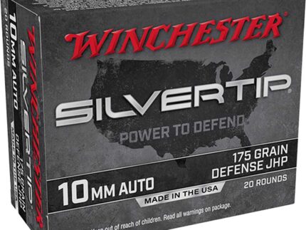 Winchester Super-X Pistol Ammo 10mm 175 gr. Silvertip HP 20 rd.