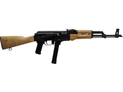 Century WASR-M Rifle 9mm 17.5 in. Wood 33 rd. Glock Mag