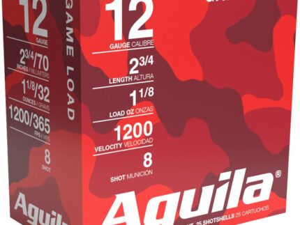 Aguila High Velocity Shotgun Game Load 12 ga. 2.75 in. 1 1/8 oz. 8 Shot 25 rd.