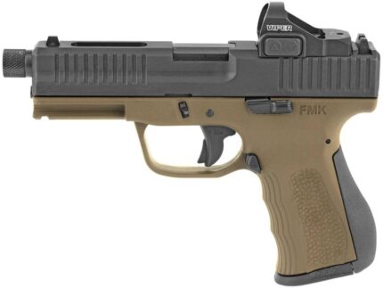 FMK Elite Pro Pistol Package 9mm 4 in Burnt Bronze w/ Desert Sand 14rd w/ Optic