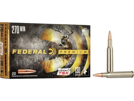 Federal Premium Rifle Ammo 270 Win. 130 gr. Barnes TSX 20 rd.