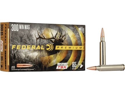 Federal Premium Rifle Ammo 300 Win. Mag. 165 gr. Barnes TSX 20 rd.
