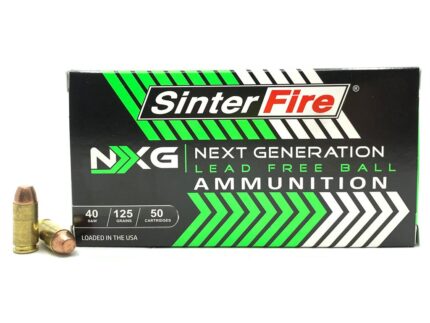 Sinterfire NXG Lead Free Ball Pistol Ammo 40 S&W 125 gr. Lead-Free Ball 50 rd.