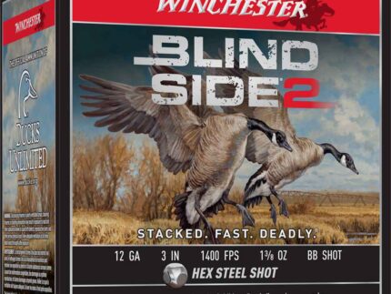 Winchester Blind Side 2 Shotgun Ammo 12 ga. 3 in. 1 3/8 oz. BB Shot 25 rd.