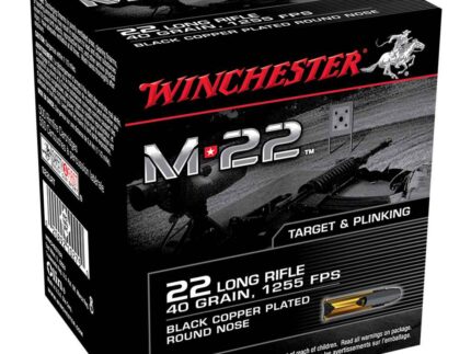 Winchester M-22 Pistol Ammo 22 LR 40 gr. Round Nose 500 rd.