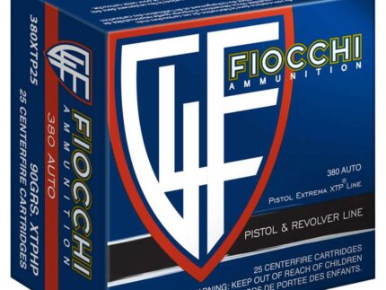 Fiocchi Hyperformance Defense Pistol Ammo 380 ACP 90 gr. XTP Hollow Point 25 rd.