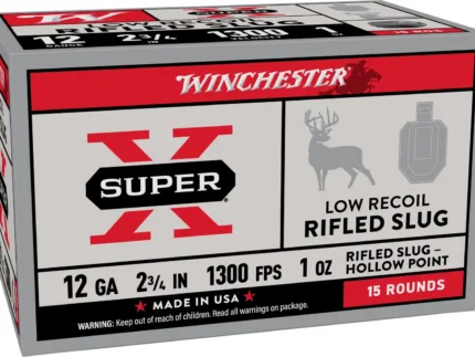 WINCHESTER 12 GA 2-3/4" SUPER-X 15-PACK LOW RECOIL 1 OZ 15RD/BX 10BX/CS