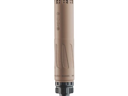 DEAD AIR RXD910TI 9MM SUPPRESSOR FDE 9MM OPTIMIZED, 10MM CAPABLE GMS, 1/2X28 PISTON