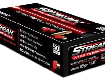 AMMO INC STREAK 9MM 115GR RED 50RD BX 1000RD CASE