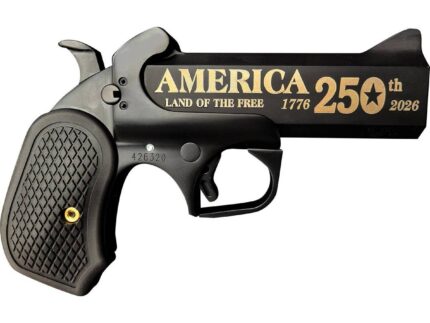 Bond Arms 250th Derringer .45 Colt/410 ga 2rd Capacity 4.25" Black Barrel Black Cerakote Finish B6 Extended Grip