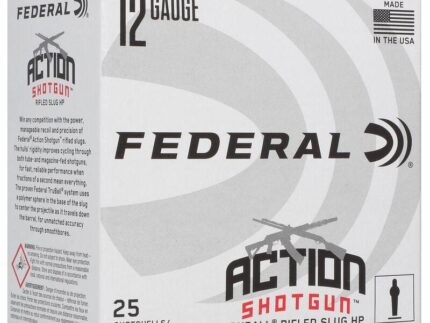 Federal Action Shotgun Truball Slug Shotshells 12ga 2-3/4" 438gr 1300 fps Slug 25/ct