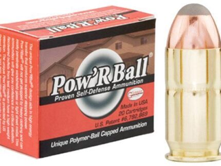 Glaser Pow'RBall Handgun Ammunition  .45 ACP 165 gr JHP 1225 fps 20/box