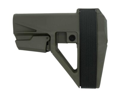 SB Tactical SBA5 Pistol Stabilizing Brace 5-Position Adjustable for AR-15 OD Green