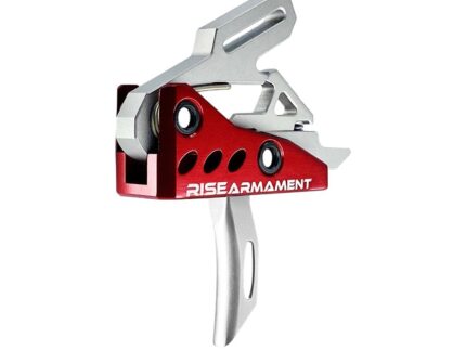 Rise Armament RA-535 Advanced Performance Single Stage AR Rifle Trigger 3.5 lb Curved Silver