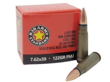 Century Arms Red Army Standard rifle Ammunition 7.62x39 122gr FMJ 20/ct