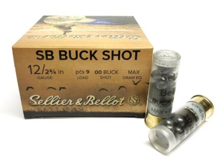 Sellier & Bellot Shotshells 12 ga 2-3/4" 12 plts #00 1200 fps 25/ct