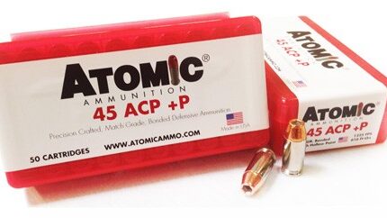 ATOMIC AMMO .45ACP +P - 185GR. BONDED JHP 50-PACK