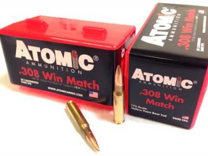 ATOMIC 308 WIN 175GR MATCH - BTHP 50RD 10BX/CS