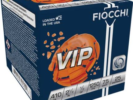 FIOCCHI VIP 410 2.5" 1/2OZ - #7.5 1250FPS 250RD CASE LOT