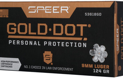 SPEER GOLD DOT 9MM LUGER - 124GR GDHP 50RD 10BX/CS