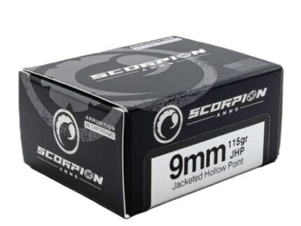 SCORPION 9MM LUGER - 115GR JHP 20RD 10BX/CS