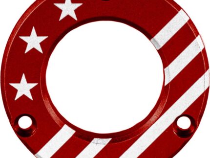 Axcel Driver Hubcap Red w/Engraving Made In USA/Patriotic Theme