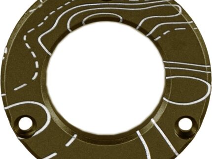Axcel Driver Hubcap Tactical BH Green w/Engraving Topographical Map Pattern