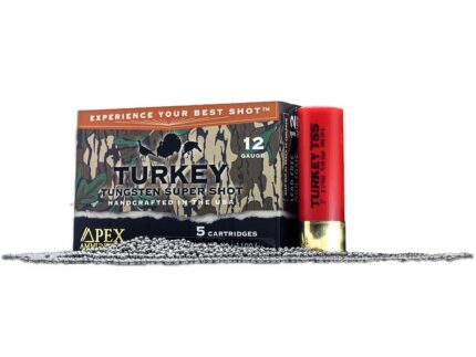 Apex Turkey TSS Greenleaf Shotgun Ammo 12 ga. 3 in. 2-1/4 oz. #9/10 shot 5 rd.