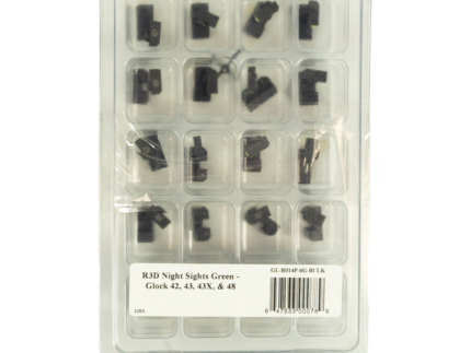 XS Sights R3D Night Sights Set for Glock 42/43/43x/48 Green Bulk 20/ct