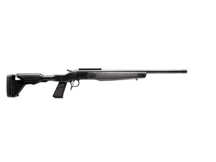 CVA Scout XP Rifle 35 Whelen Single Shot 20" Threaded Fluted Stainless Steel Barrel w/Graphite Black Stock