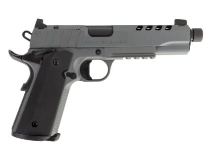 Tisas 1911 Night Stalker SF Handgun .45 Auto 8rd Magazine(2) 5" Threaded Barrel Grey Cerakote Finish