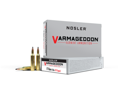 Nosler Varmegeddon Rifle Ammunition .17 Rem 20 gr FB Tipped 4200 fps 20/ct