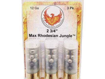 Reaper Defense Exotic Ammo Rhodesian Jungle Shotshells 12 ga 2-3/4" 1150 fps  #4/#2/00 3/ct