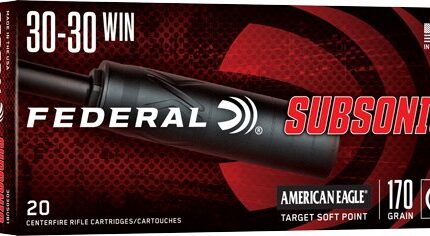 FEDERAL 30-30 WIN 170GR - SP SUBSONIC 20RD 10BX/CS