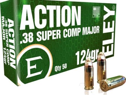 ELEY ACTION 38 SUPER 124GR FMJ - COMPETITION 50RD 20BX/CS